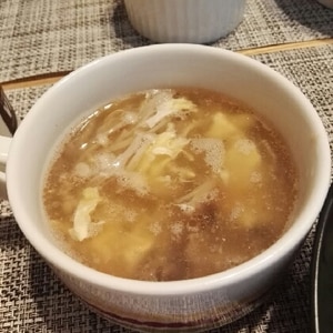 きのこたまごスープ